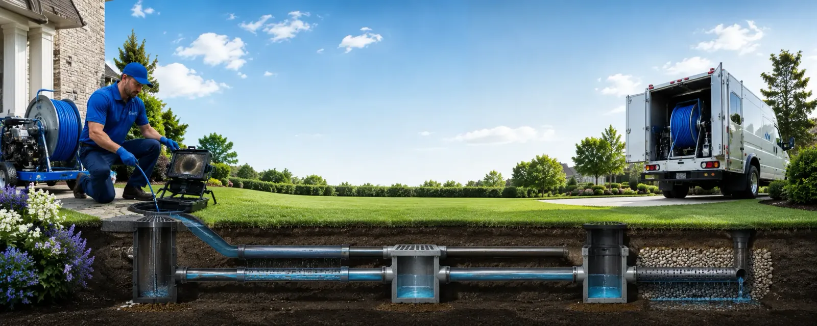 Outdoor drain cleaning information for Lena, LA
